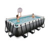 EXIT Frame Pool 4x2x1m (12v Sand filter) – Black-Leather GB