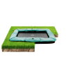 EXIT Supreme ground trampoline 214x366cm - green