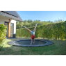 EXIT Dynamic ground level sports trampoline ø366cm - black
