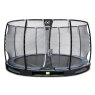 EXIT Elegant Premium ground trampoline ø427cm with Deluxe safety net - black