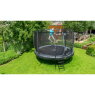 EXIT Elegant Premium trampoline ø366cm with Deluxe safetynet - black